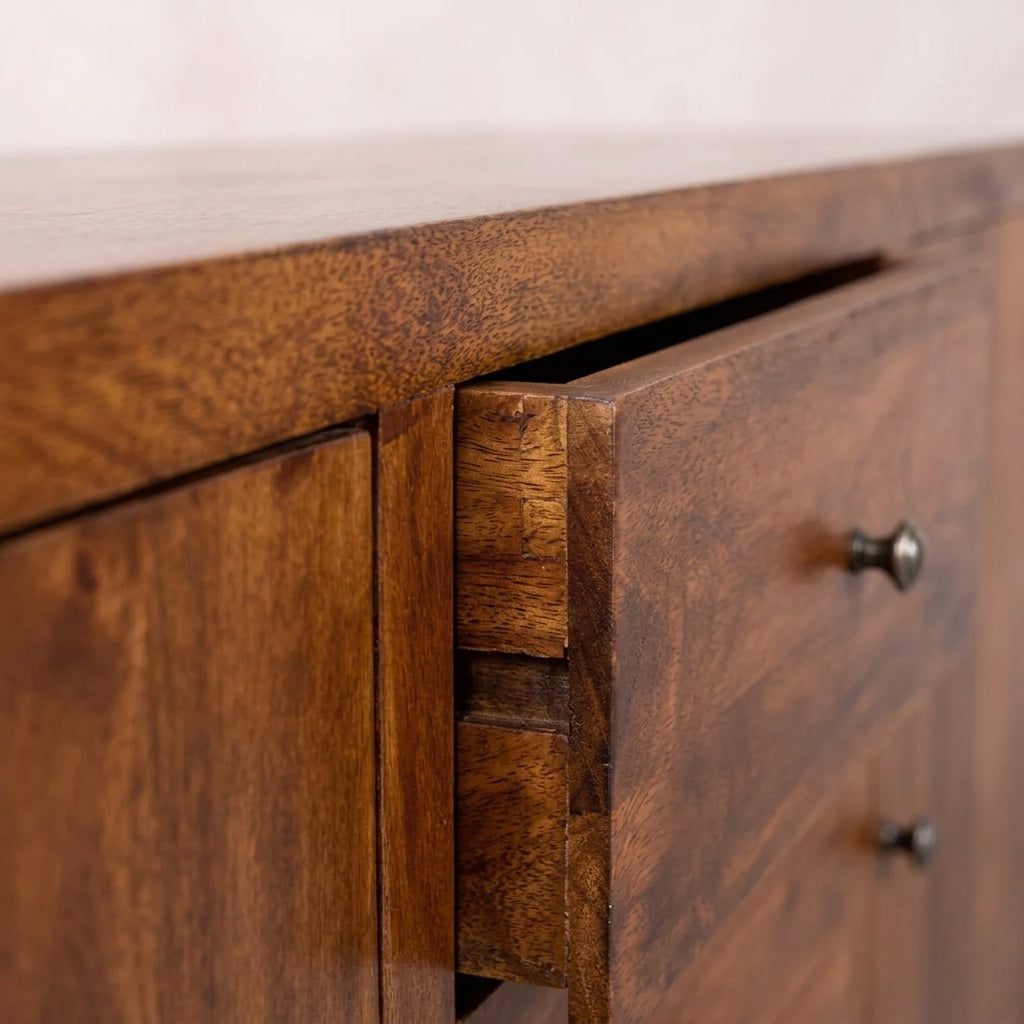 Solid Wood Chestnut Sideboard