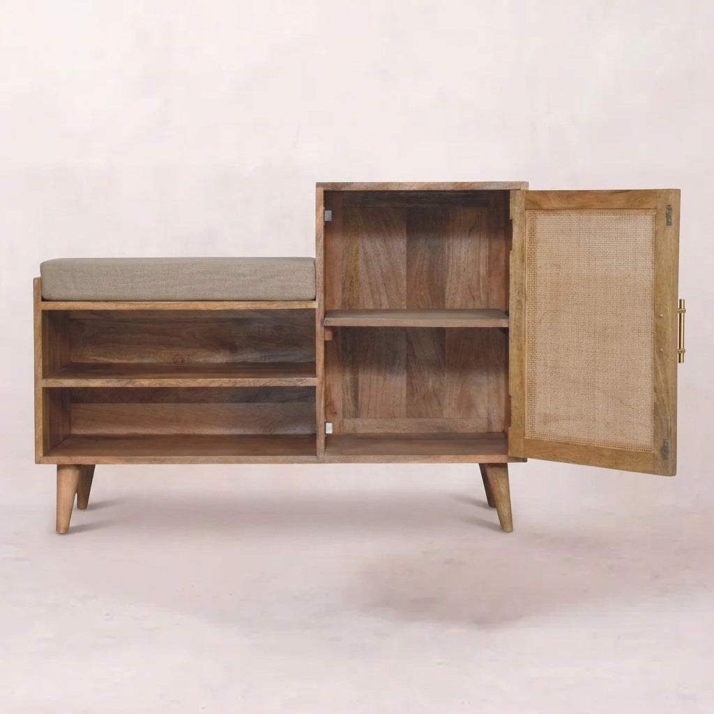 Larissa 2 slot Oak-ish Bench Unit
