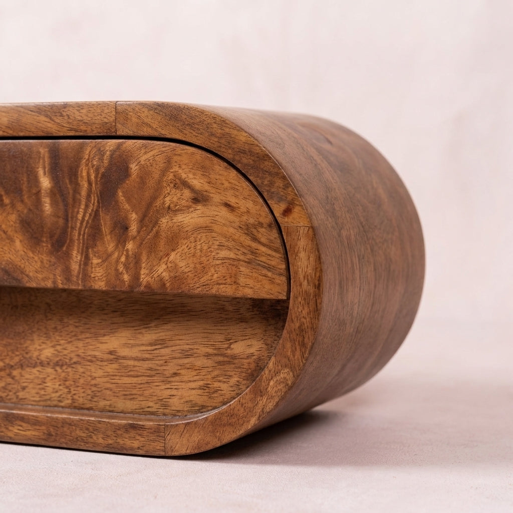 Chestnut Solid Wood Wall-Mounted Console