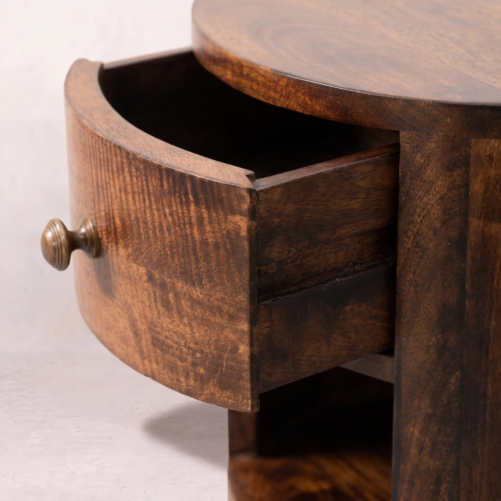 Cortez California Walnut Bedside