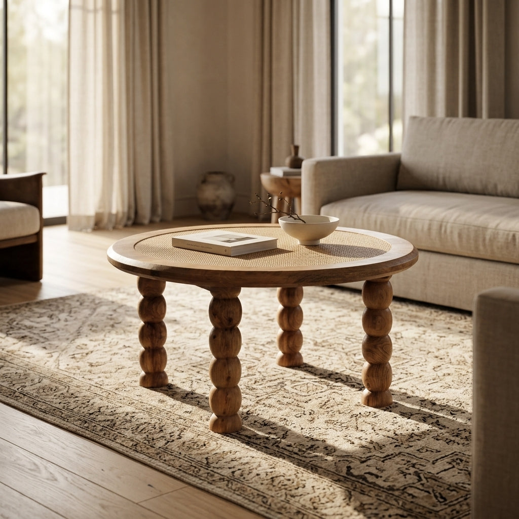Spindle Rattan Coffee Table