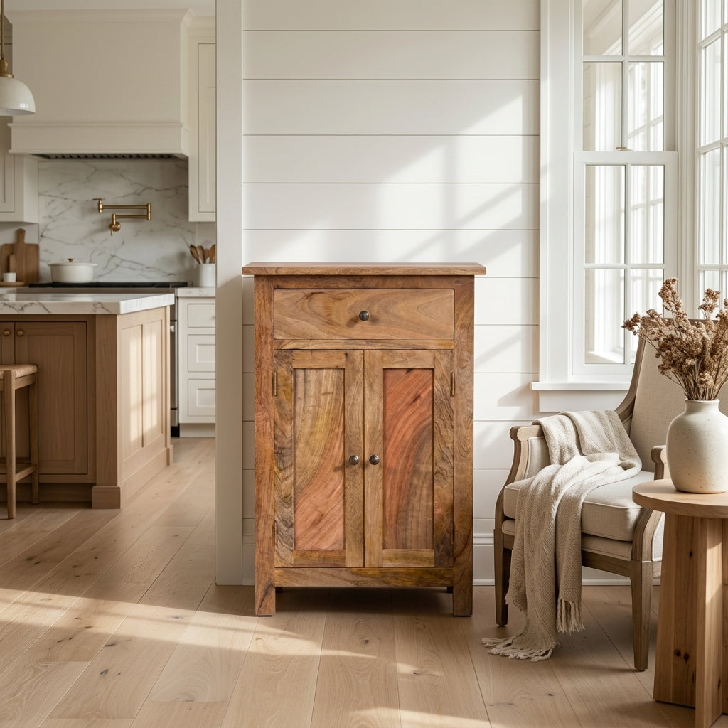 2 Door Cabinet with 1 Drawer