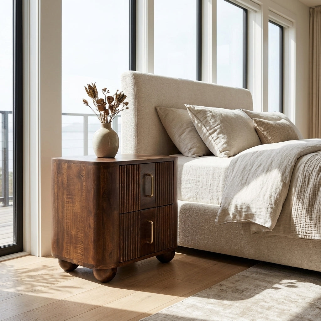Marlowe Fluted Nightstand