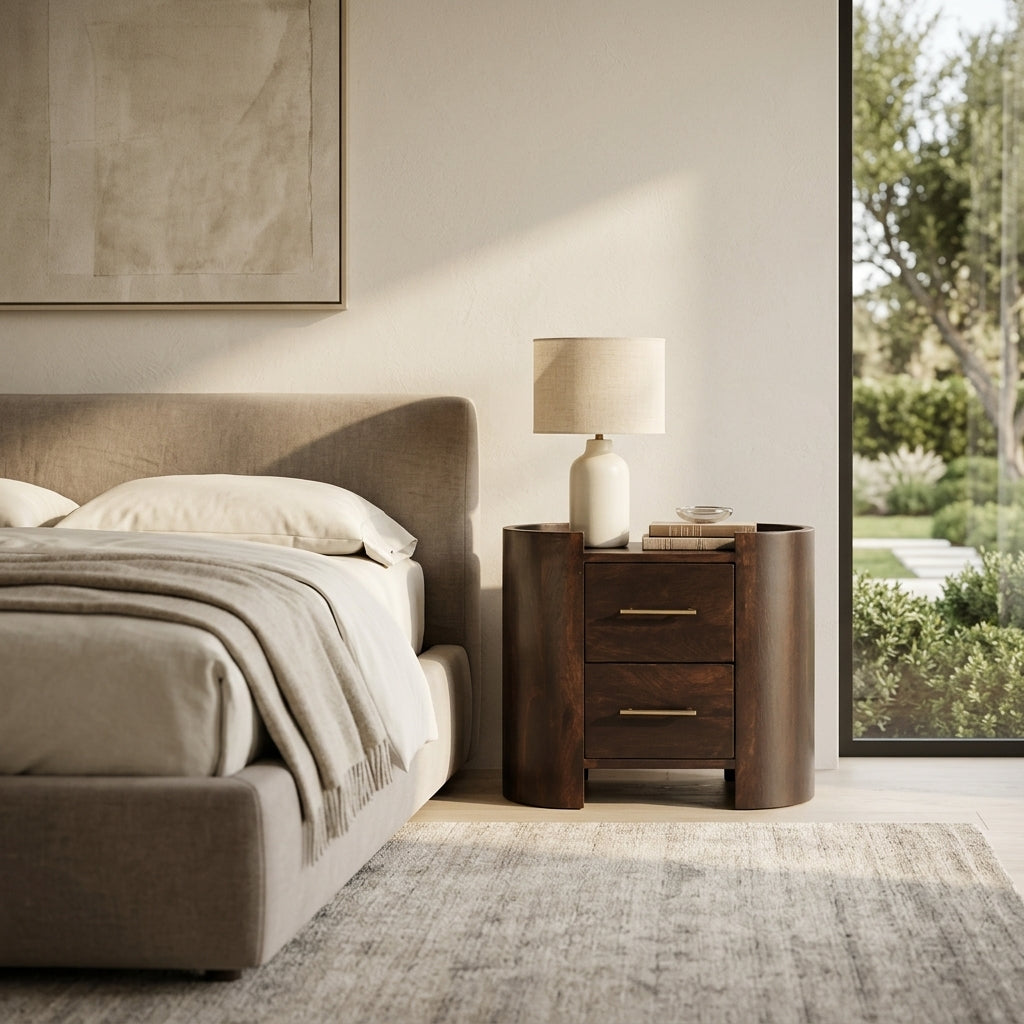 Valencia Two-Drawer Bedside Table