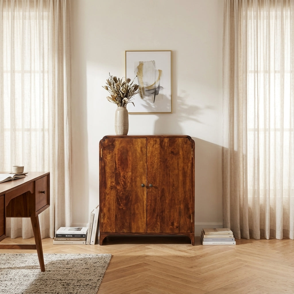 Solid Wood Chestnut Cabinet