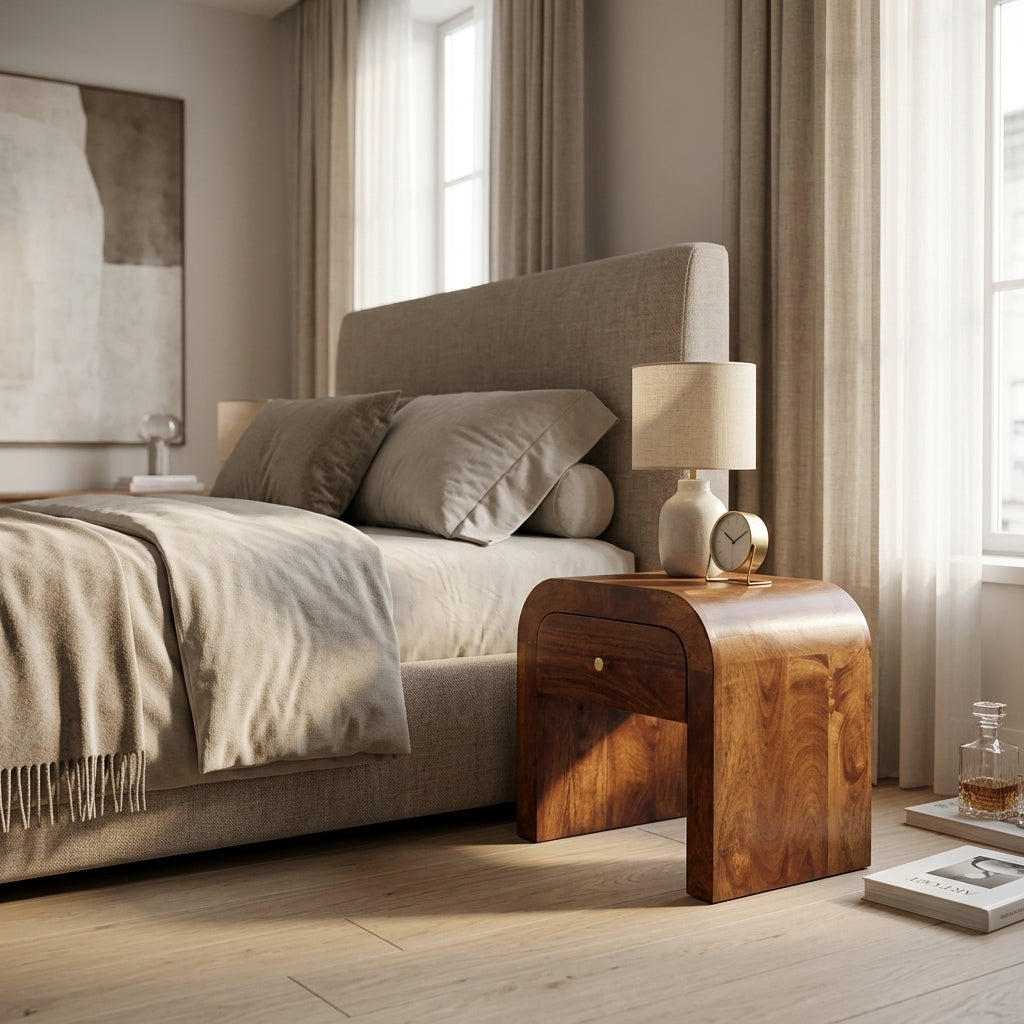 Solid Wood Chestnut nightstand