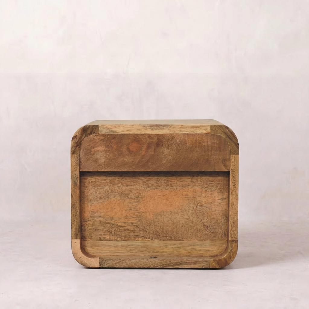 Mini Oak-ish Floating Open nightstand