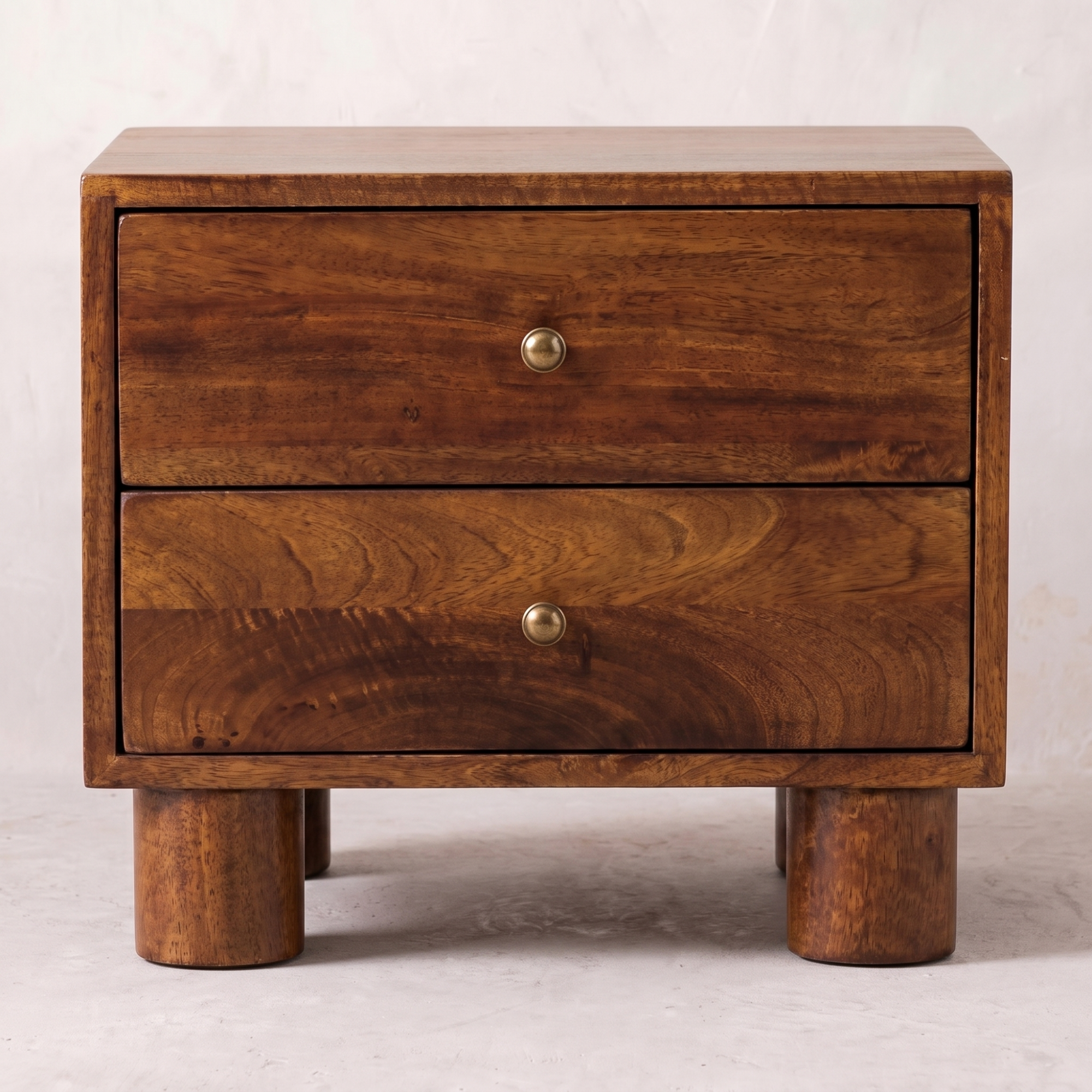 Tula 2 Drawer Chestnut Nightstand