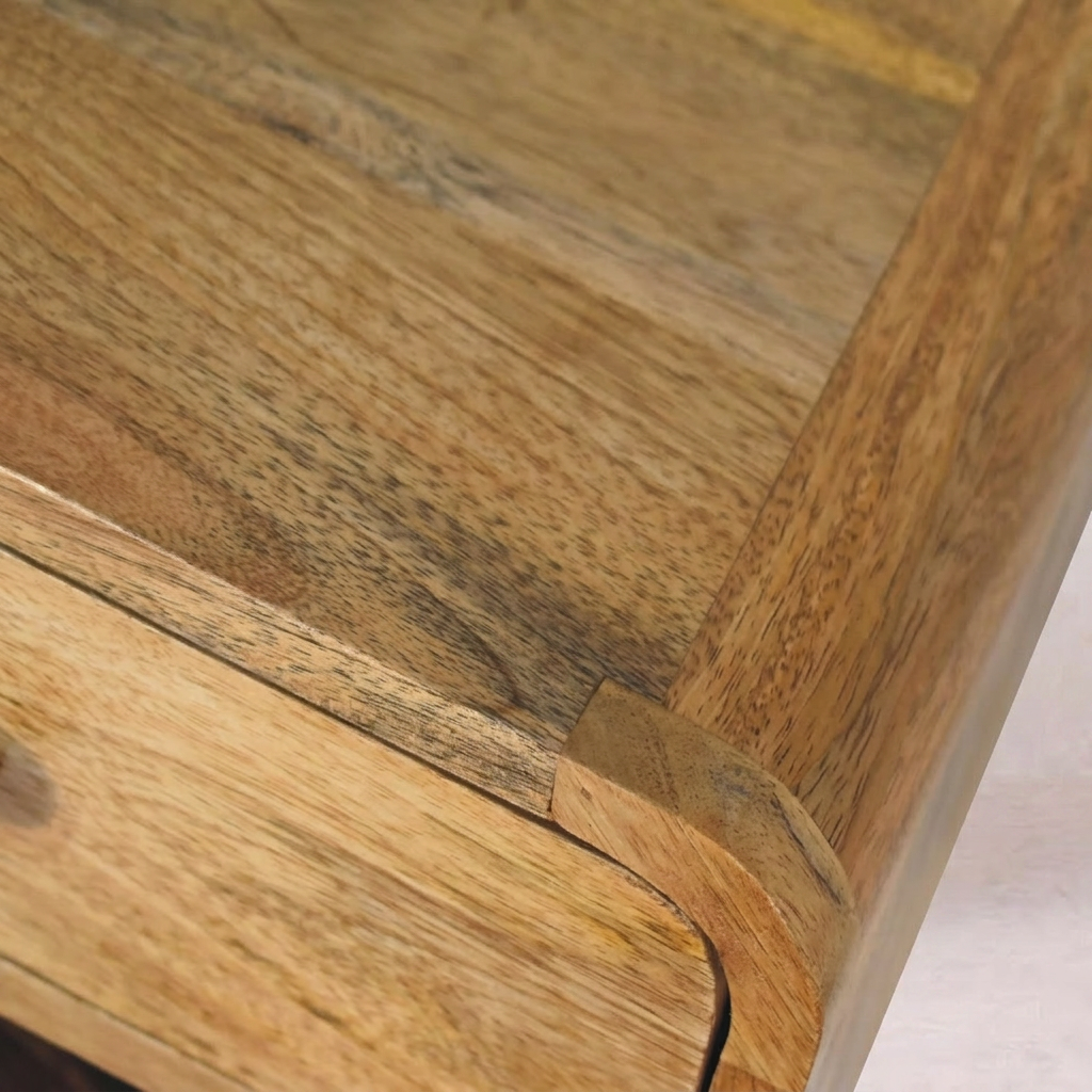 Mini Oak-ish Floating Open nightstand