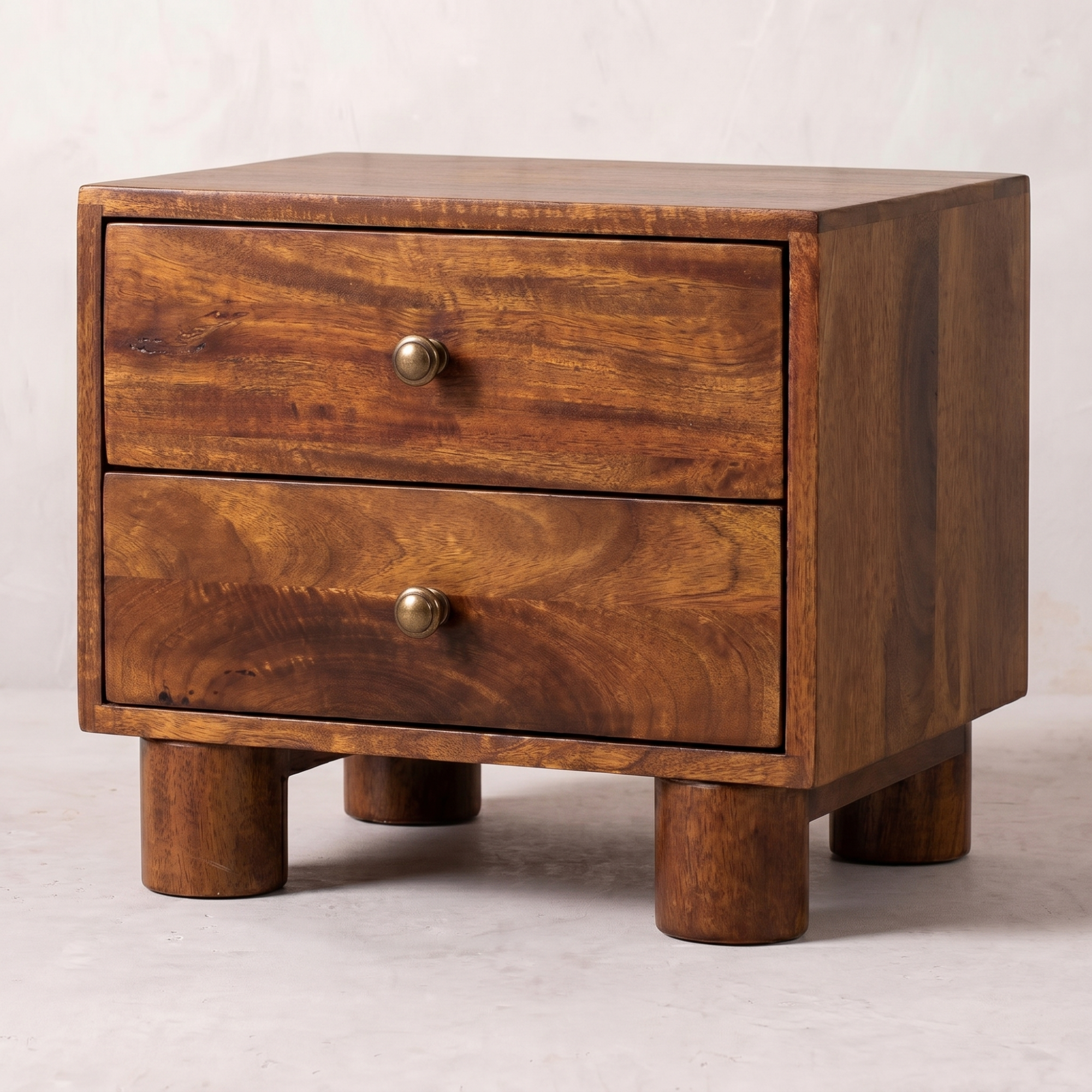 Tula 2 Drawer Chestnut Nightstand