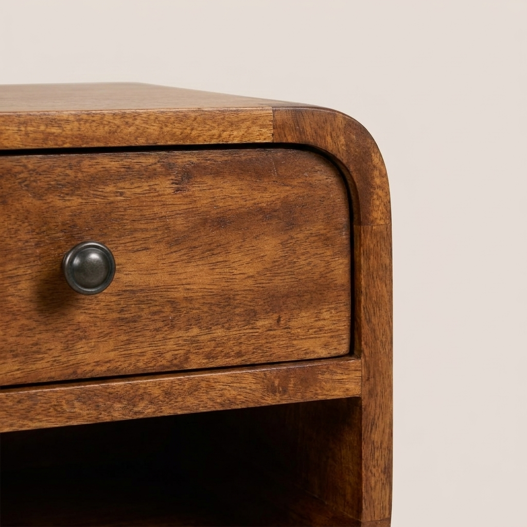 Mini Chestnut Curve Lower nightstand
