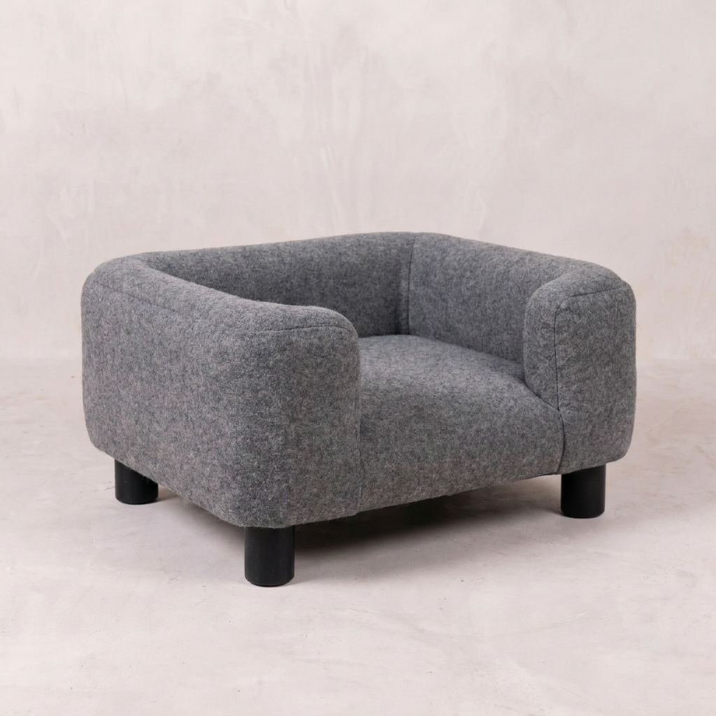 Mini Battleship Tweed Pet Sofa Bed