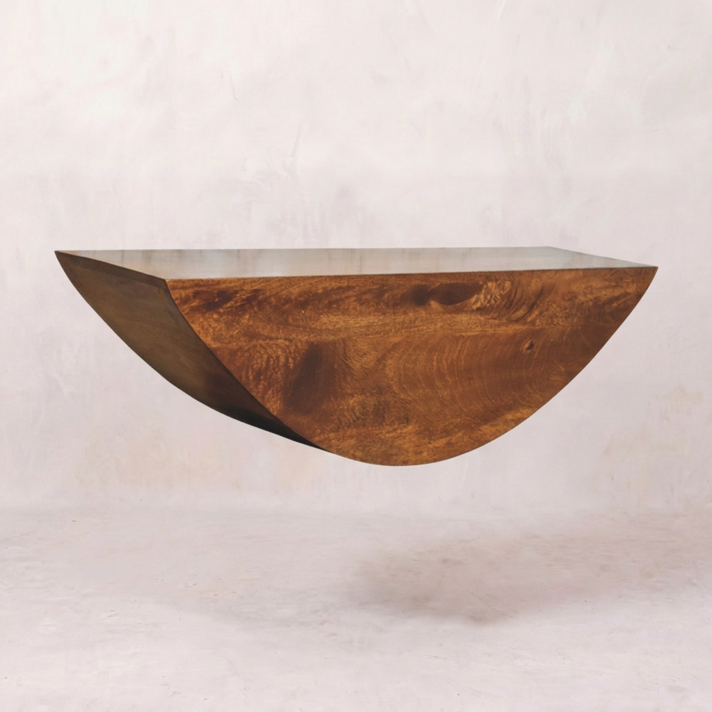Crescent Floating Wall Shelf