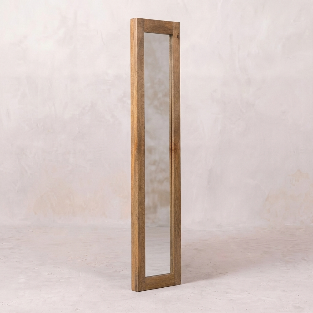Rectangular Wooden Mirror