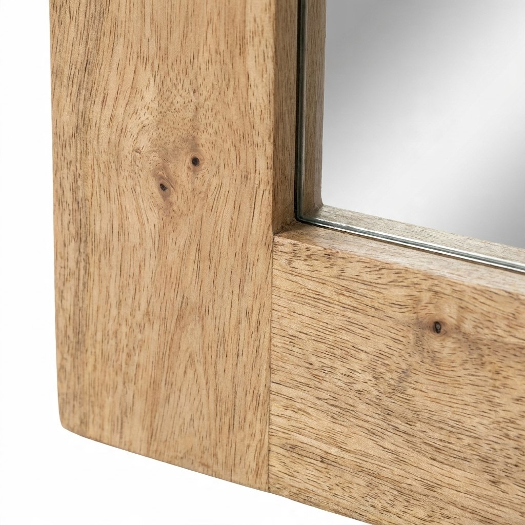 Rectangular Wooden Mirror