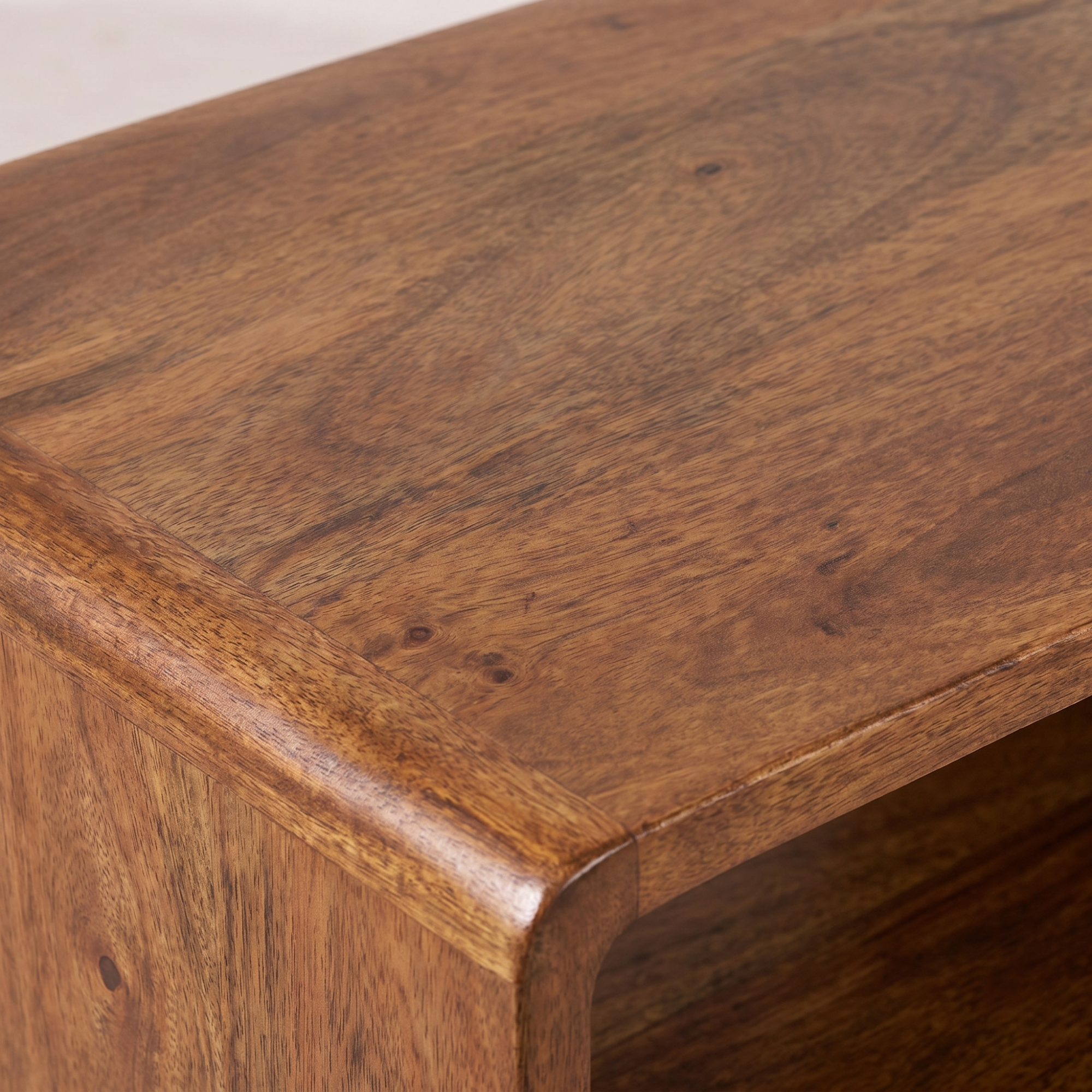 Chestnut Curved Edge nightstand