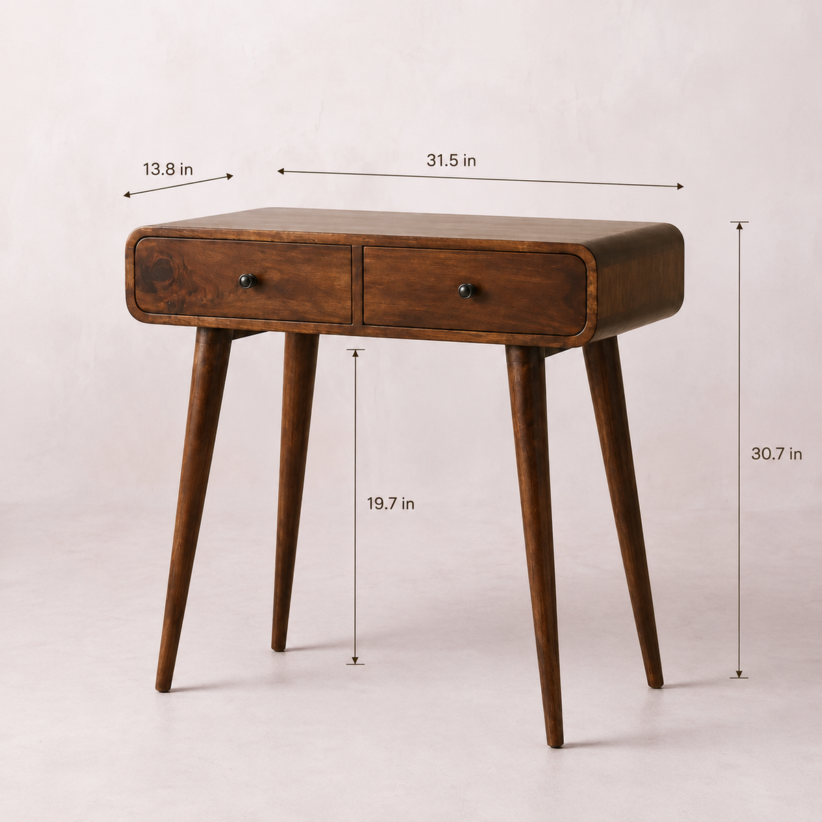 Chestnut Solid Wood Nordic Hallway Table