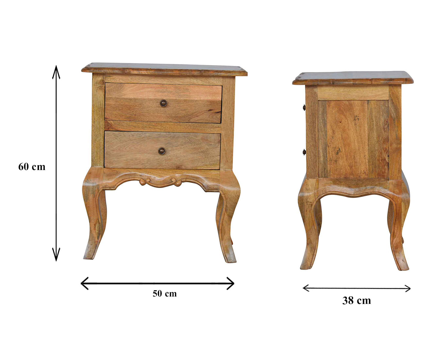 Nightstand with Cabriole Legs