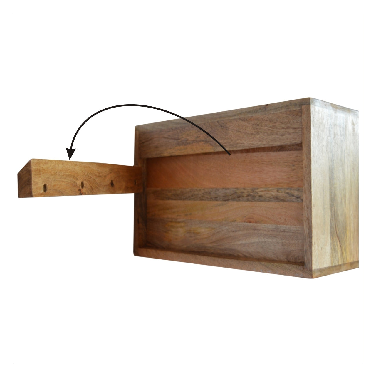Wall Leopard Print Nightstand