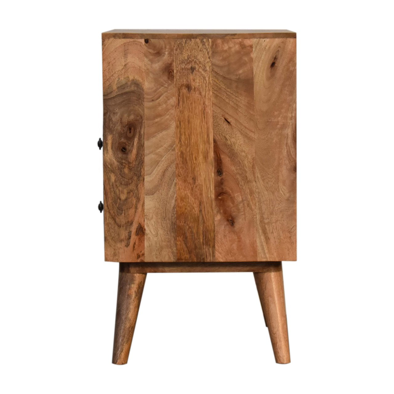 Diamond Print Open Slot Nightstand