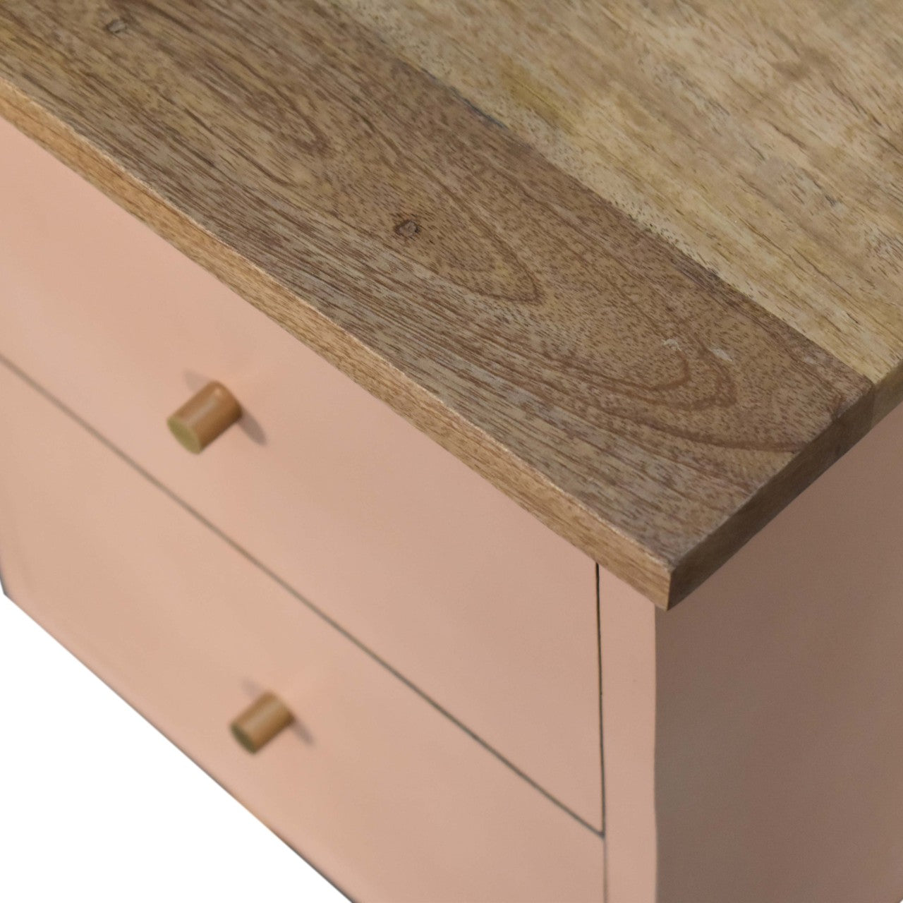 Blush Pink Hand Painted Nightstand