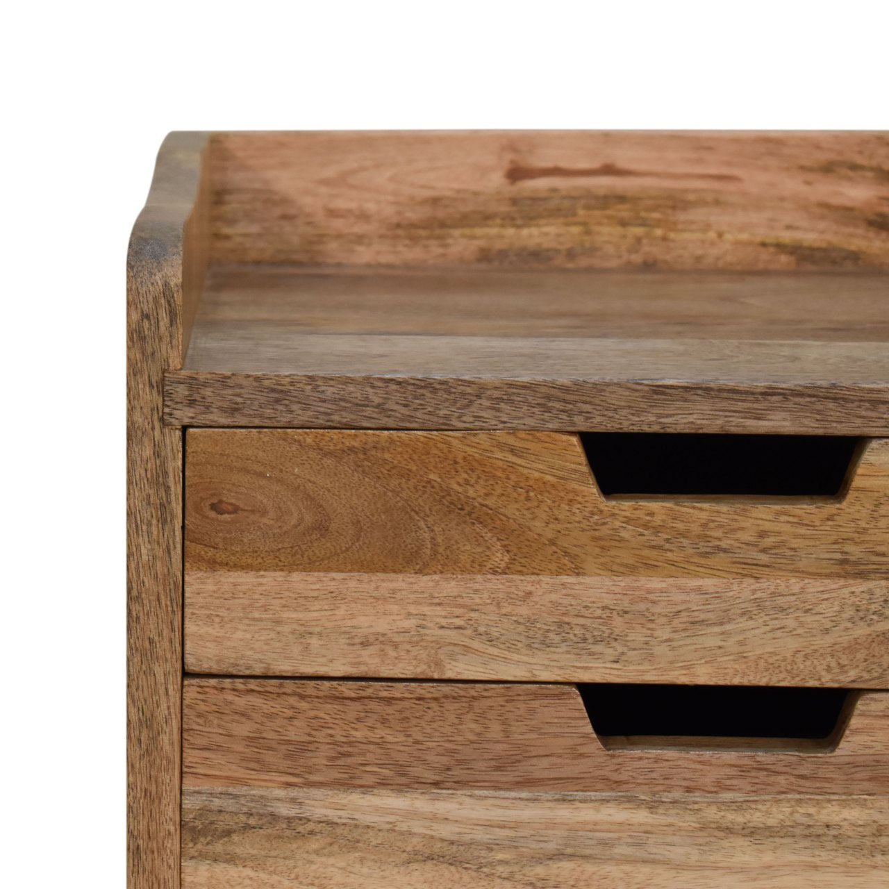 Oak-ish Small Gallery Back Nightstand