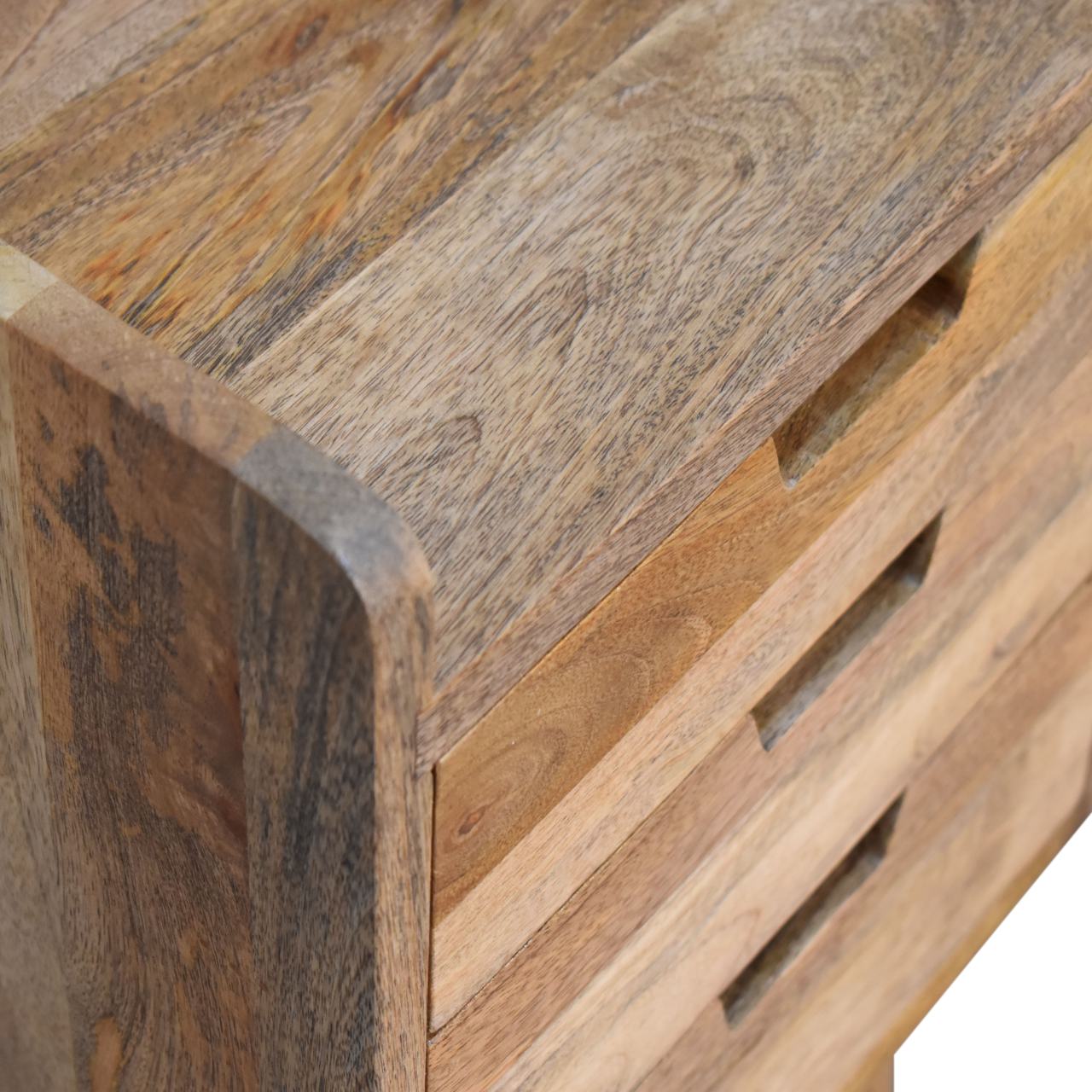 Oak-ish Small Gallery Back Nightstand