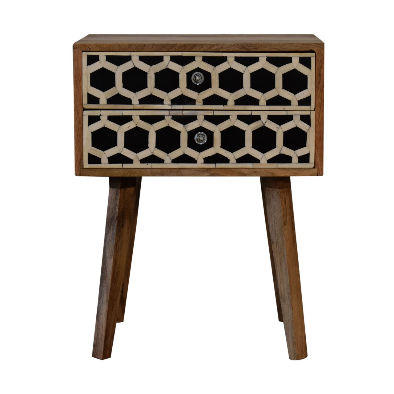 Bone Inlay Scandi nightstand