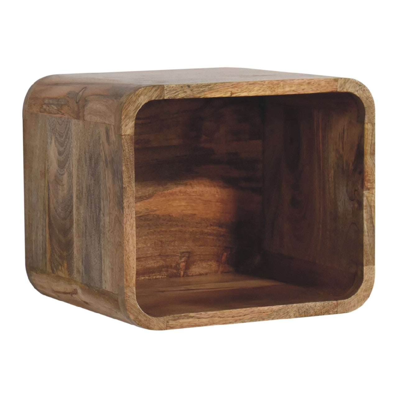Oak-ish Floating Open Nightstand