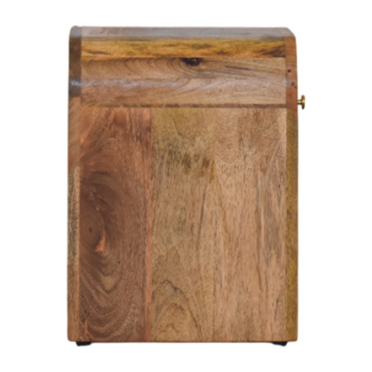 Mini Darcy Oak-ish Nightstand with Curved Edges