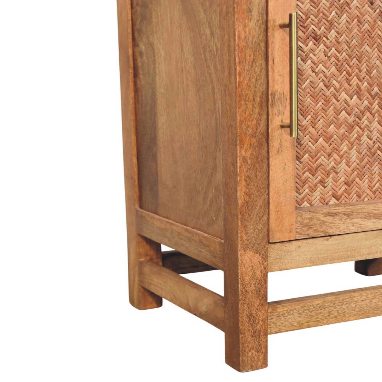 Saffron Rattan Tall Cabinet
