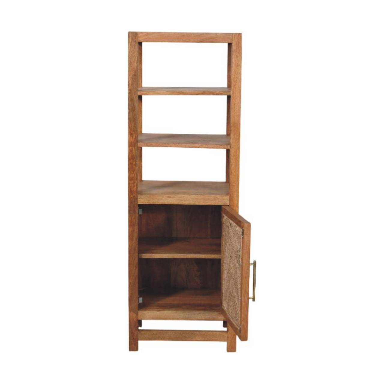 Saffron Rattan Tall Cabinet