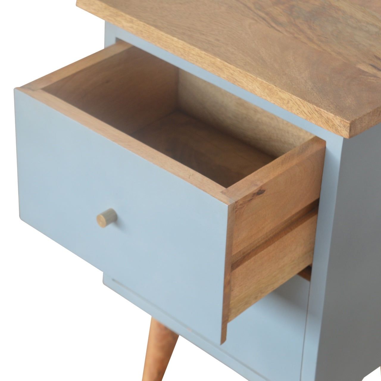 Blue Hand Painted Nightstand