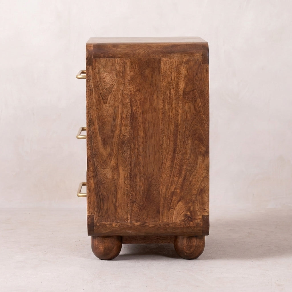 3-Drawer Rounded Chest