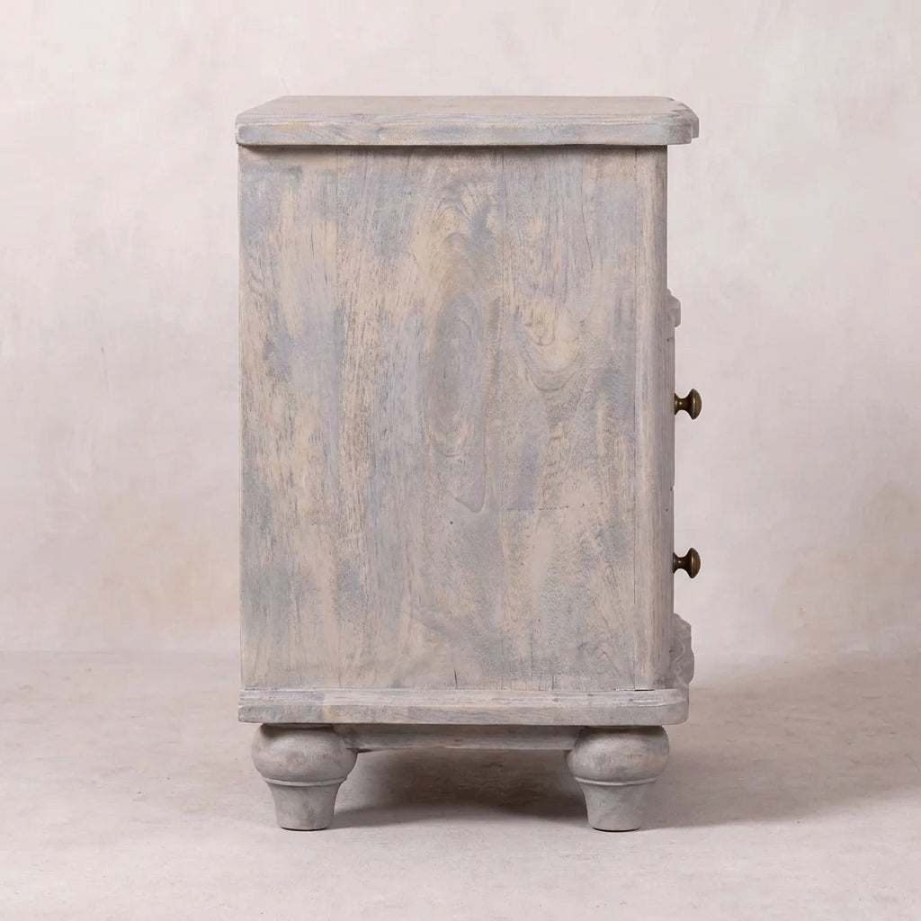 Lume Washed Open-Shelf Bedside