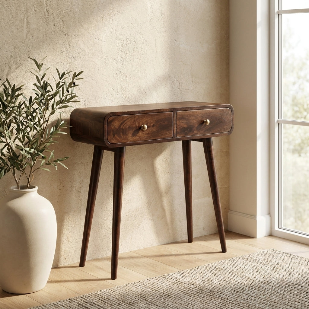 Walnut Solid Wood Nordic Hallway Table