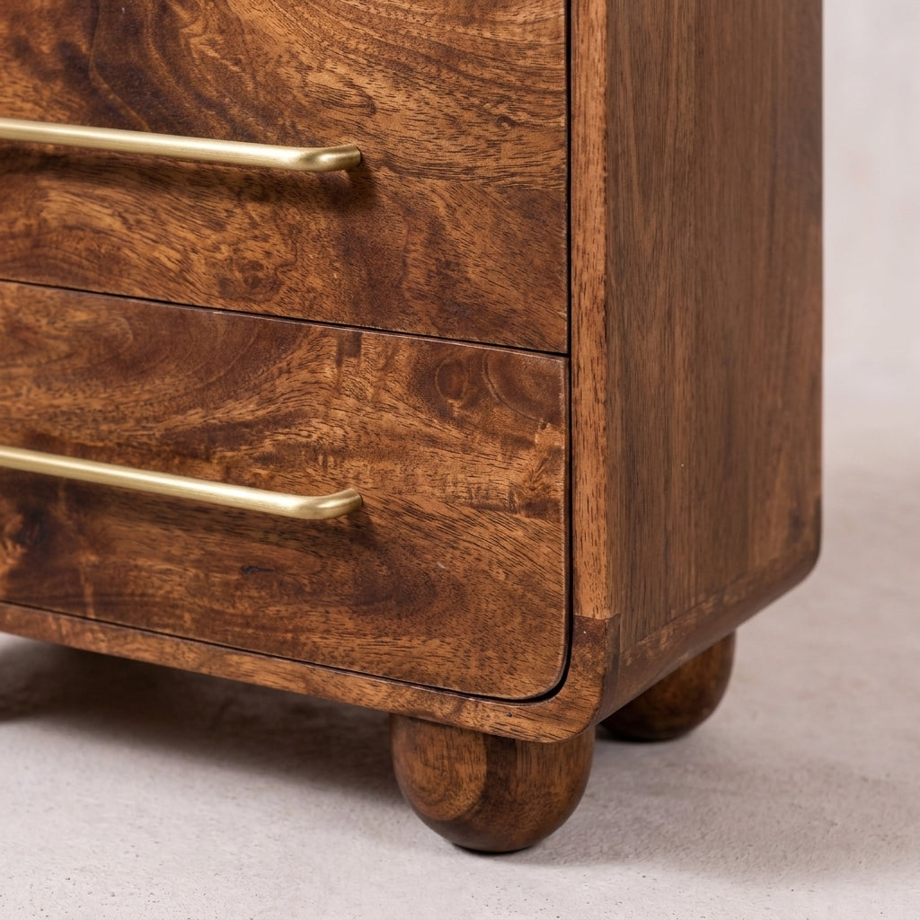 3-Drawer Rounded Chest