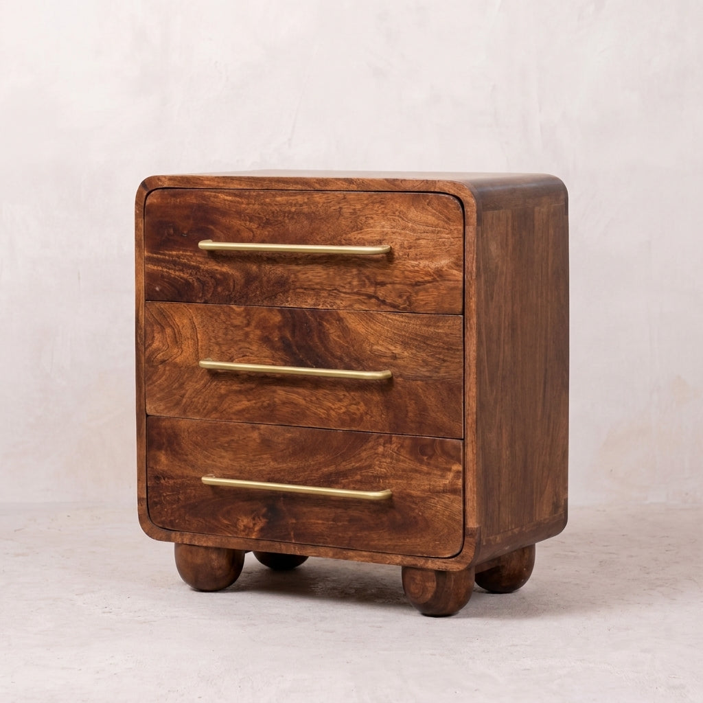 3-Drawer Rounded Chest