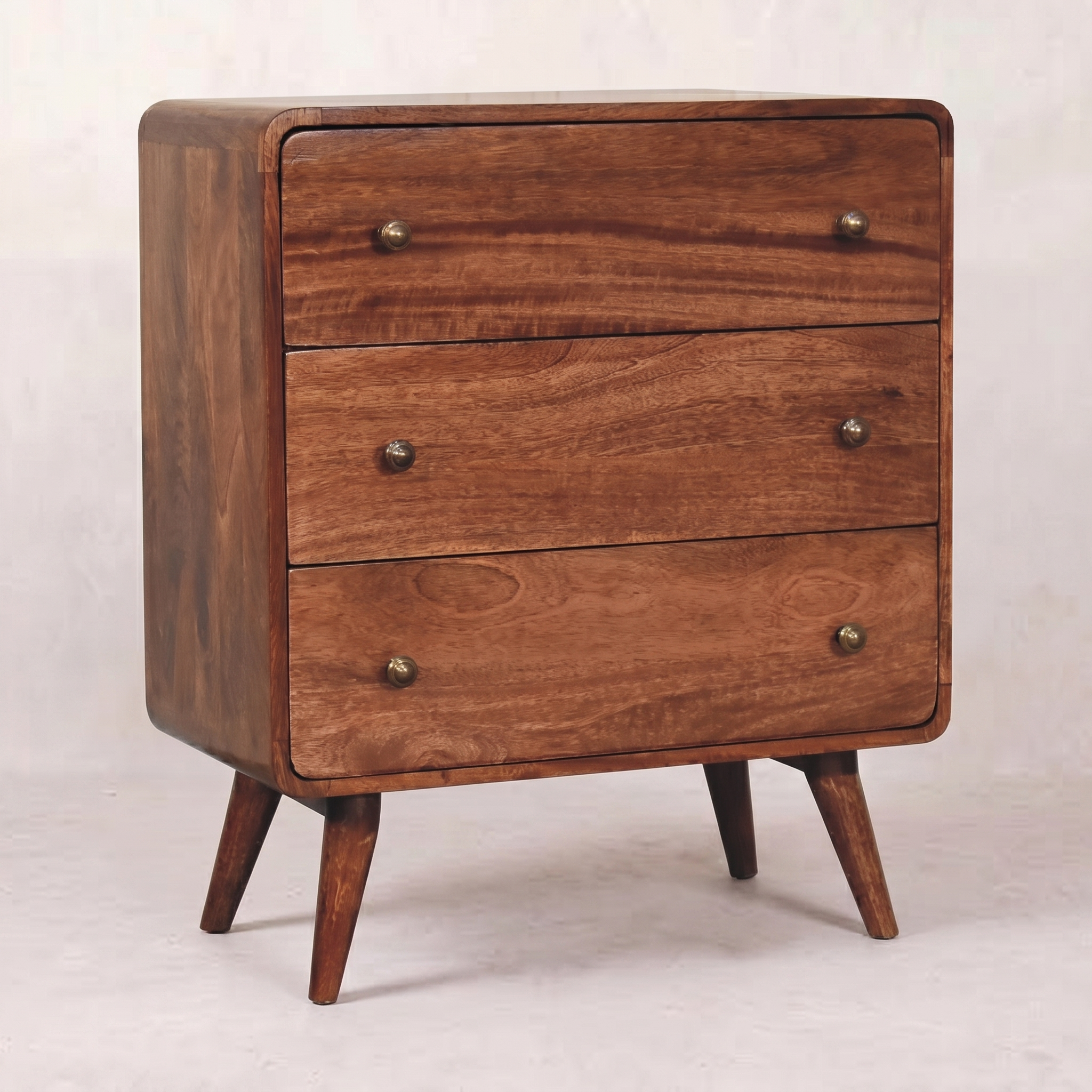 Curved Honey Caramel Chest