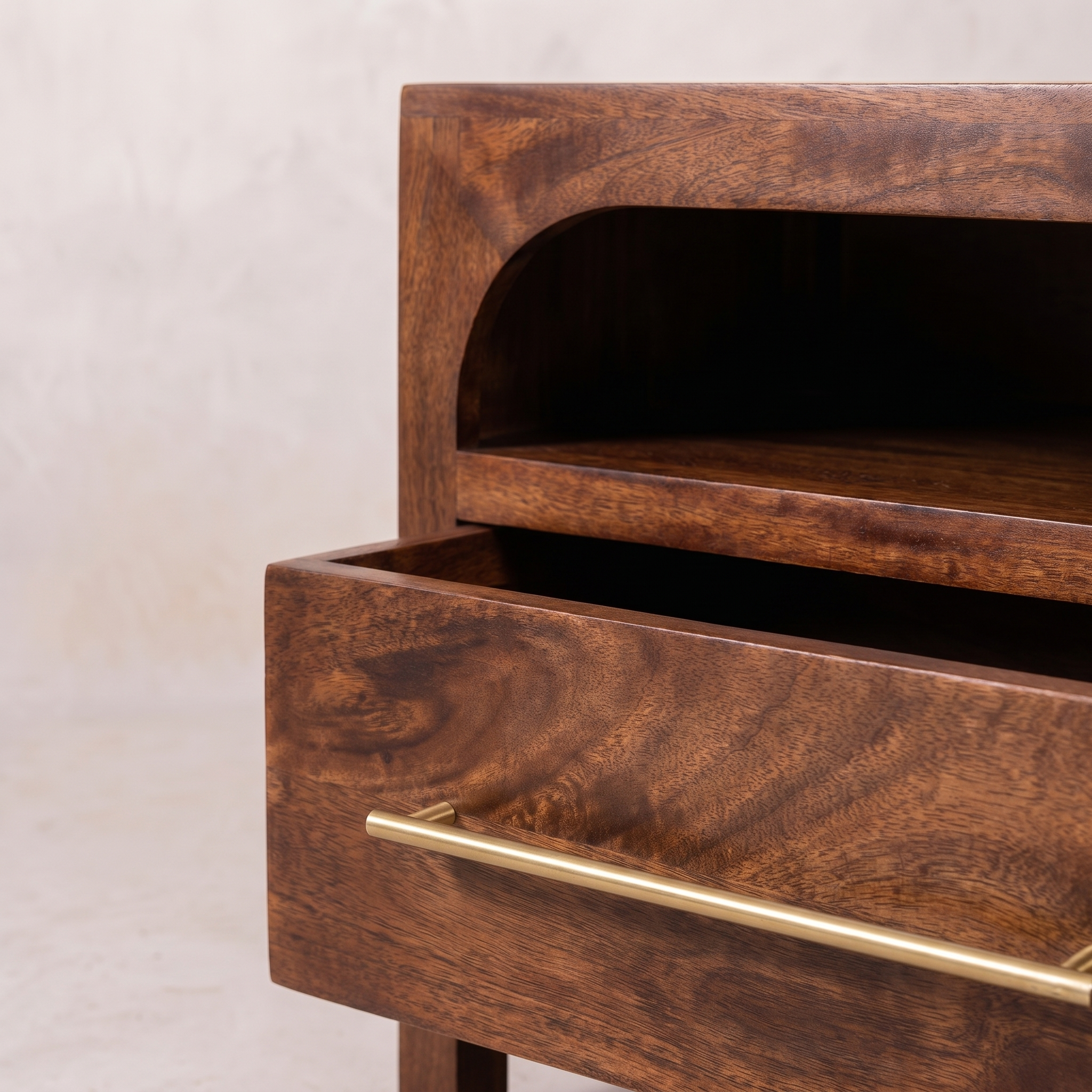 Arched Edge 2 Drawer Media Unit