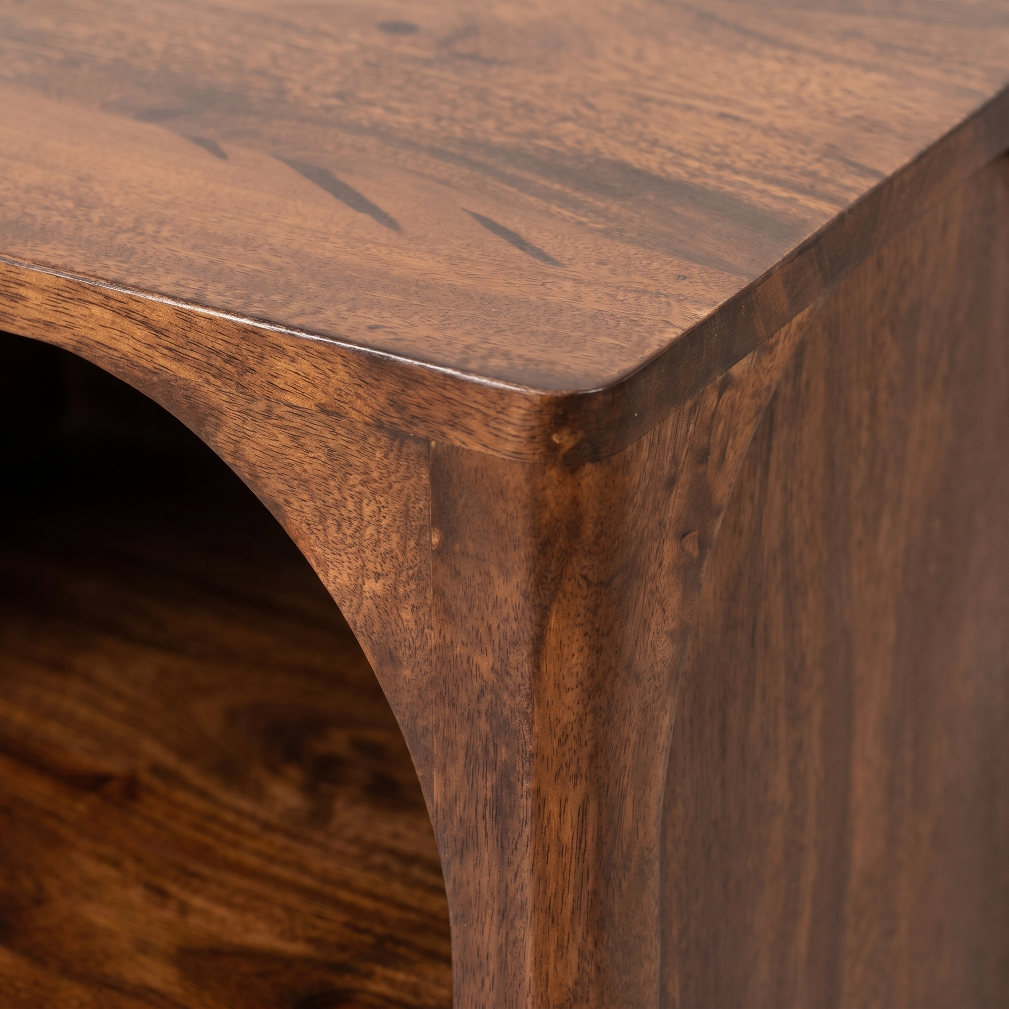 Arched Edge 1 Drawer Bedside