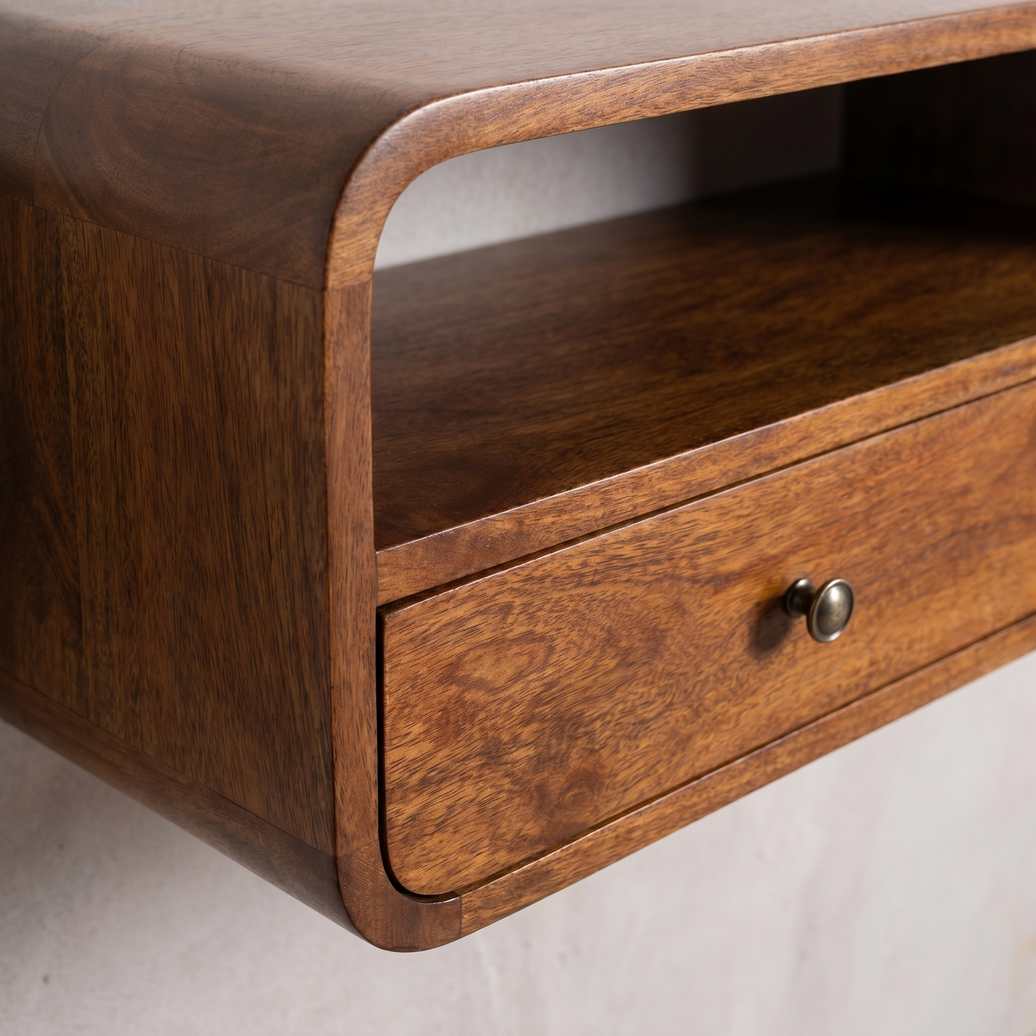 Floating Chestnut Open Console