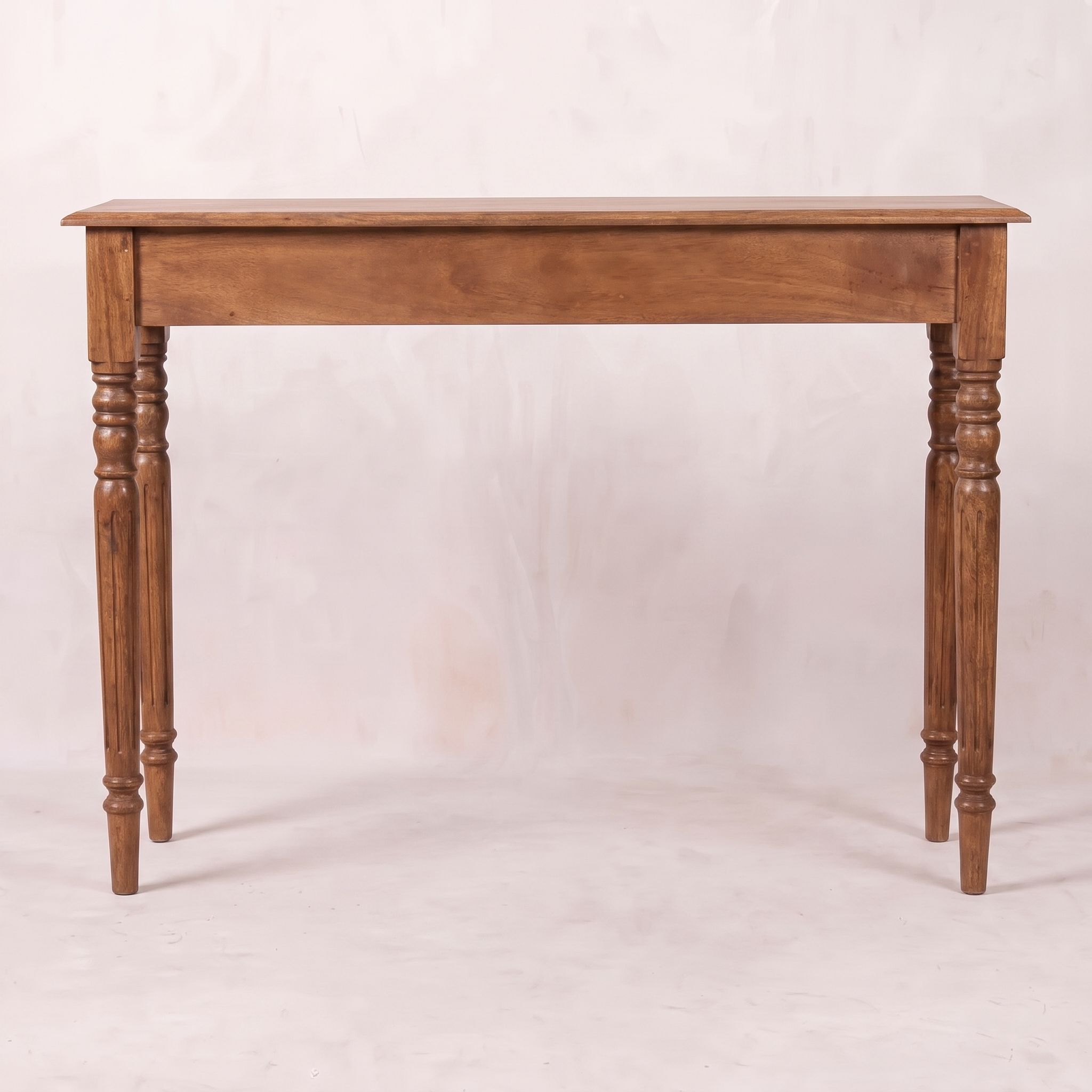 Three Drawer Console with Turned Legs