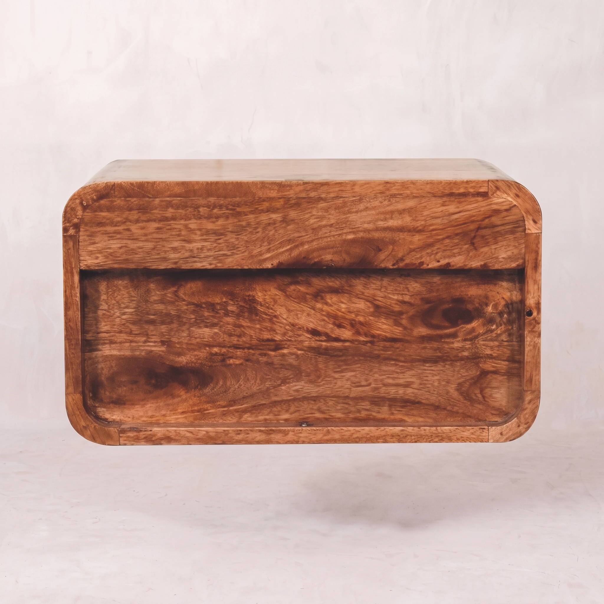 Honey Caramel 2 Drawer Floating Bedside