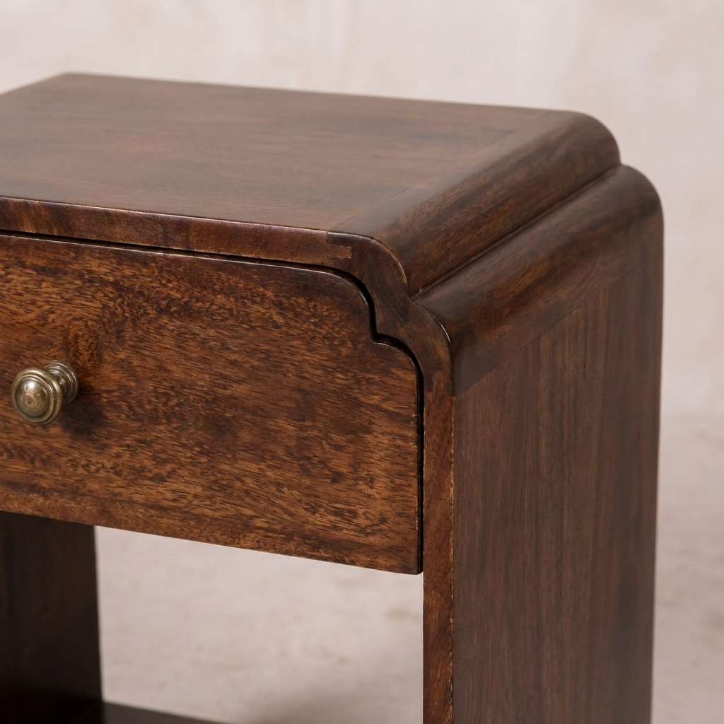 Solid Wood California Walnut Newton Nightstand