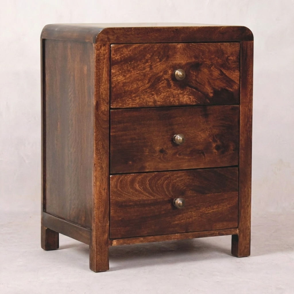 California Walnut Naya Bedside