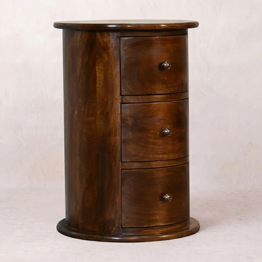3 Drawer Chestnut Drum