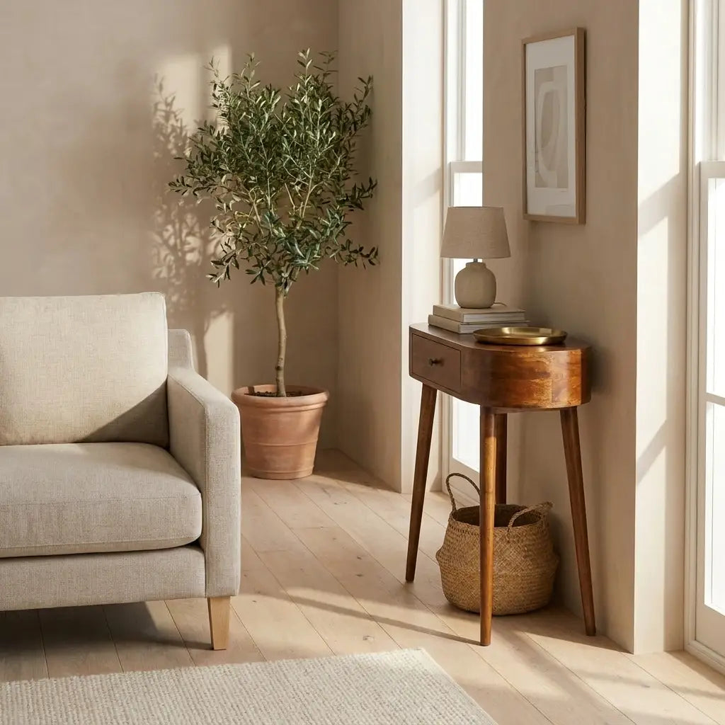 Chestnut Solid Wood Nordic Console