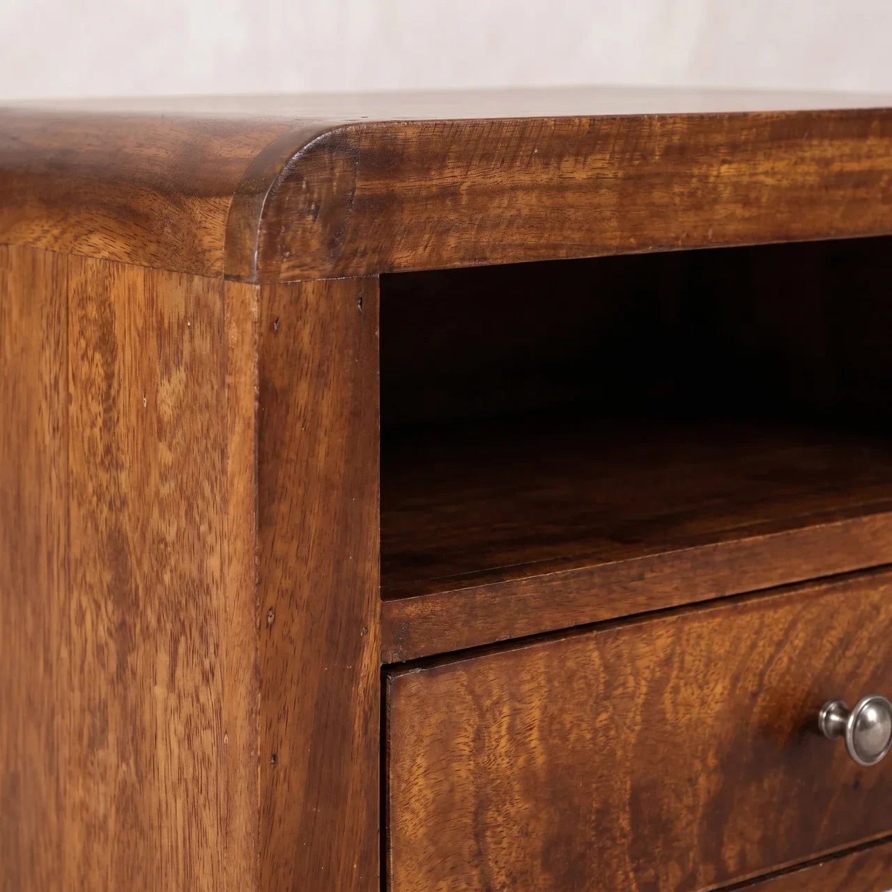Chunky Chestnut 1 Drawer Wall Mounted Nightstand