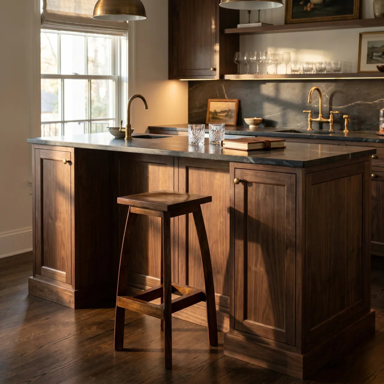Solid Wood Bar Stool